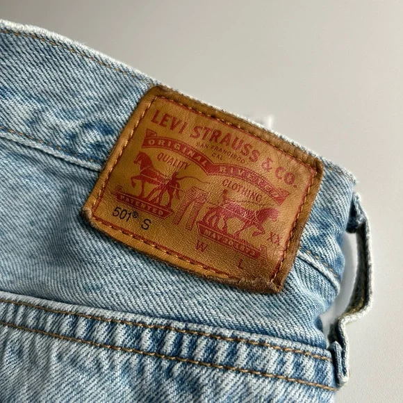 Levi’s 501 straight leg size denim Jeans size 25 - Picture 5 of 6